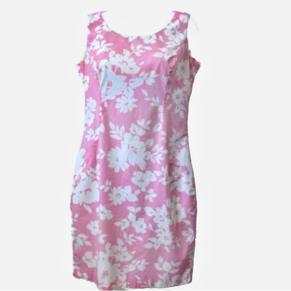 Made in Italy of Benetton, Pink floral sheath dress